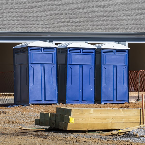 how often are the porta potties cleaned and serviced during a rental period in Lexington Kentucky